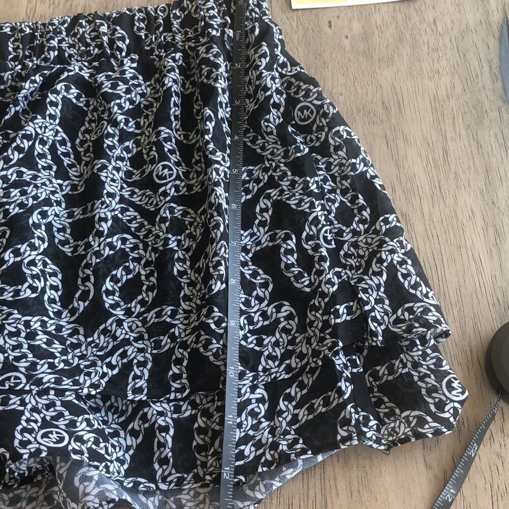 MICHAEL Michael Kors Black and White Chain Beach Coverup -  L - Picture 5 of 6